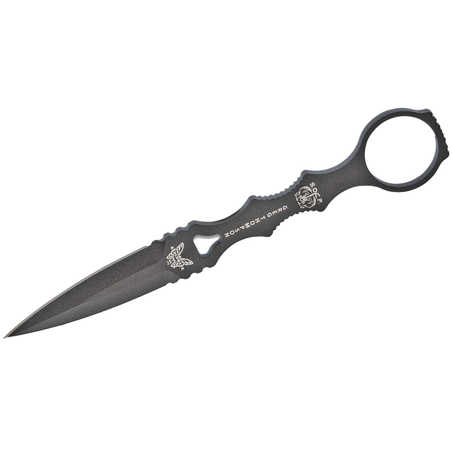176BK SOCP Dagger 3.22" Black Blade, Black Sheath
