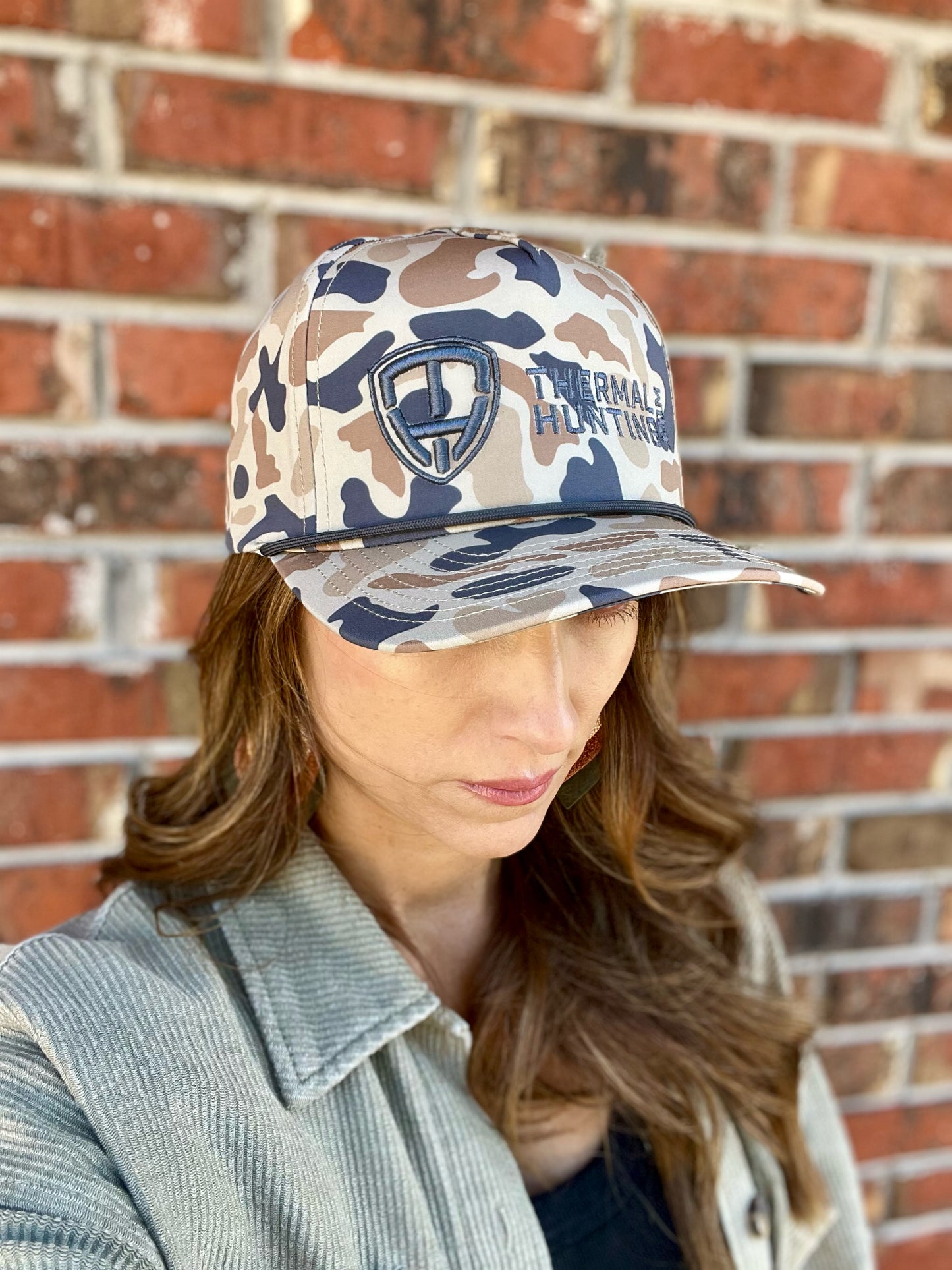 Rope Hat - Beige/Brown/Navy