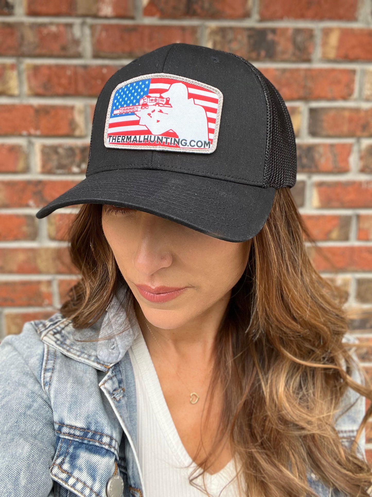 American Flag Hat - Black