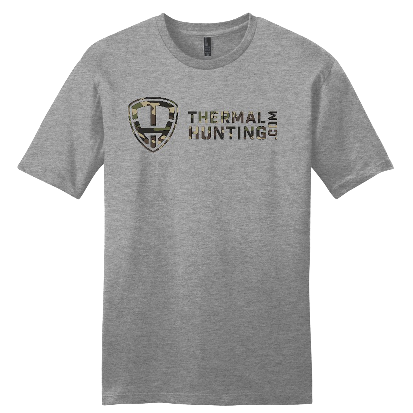 Short Sleeve Camo Logo - Grey Frost