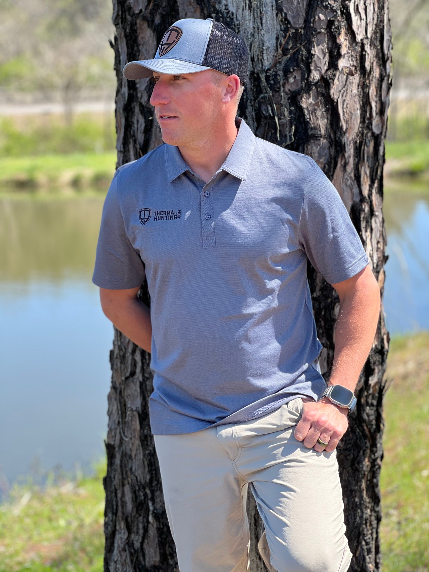 TravisMatthew Sunnyvale Blue Nights Heather Polo