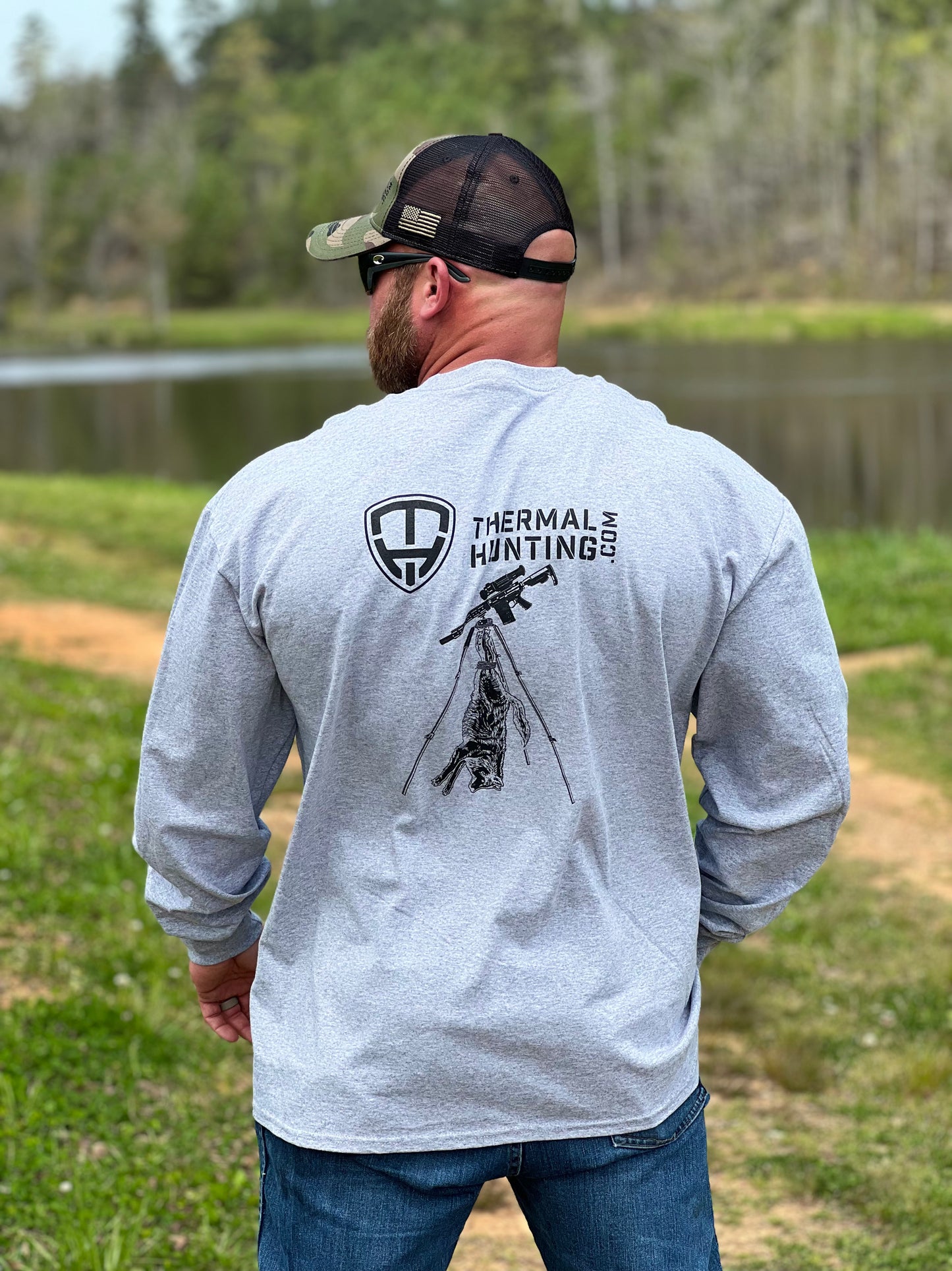 Long Sleeve Coyote Shirt - Grey