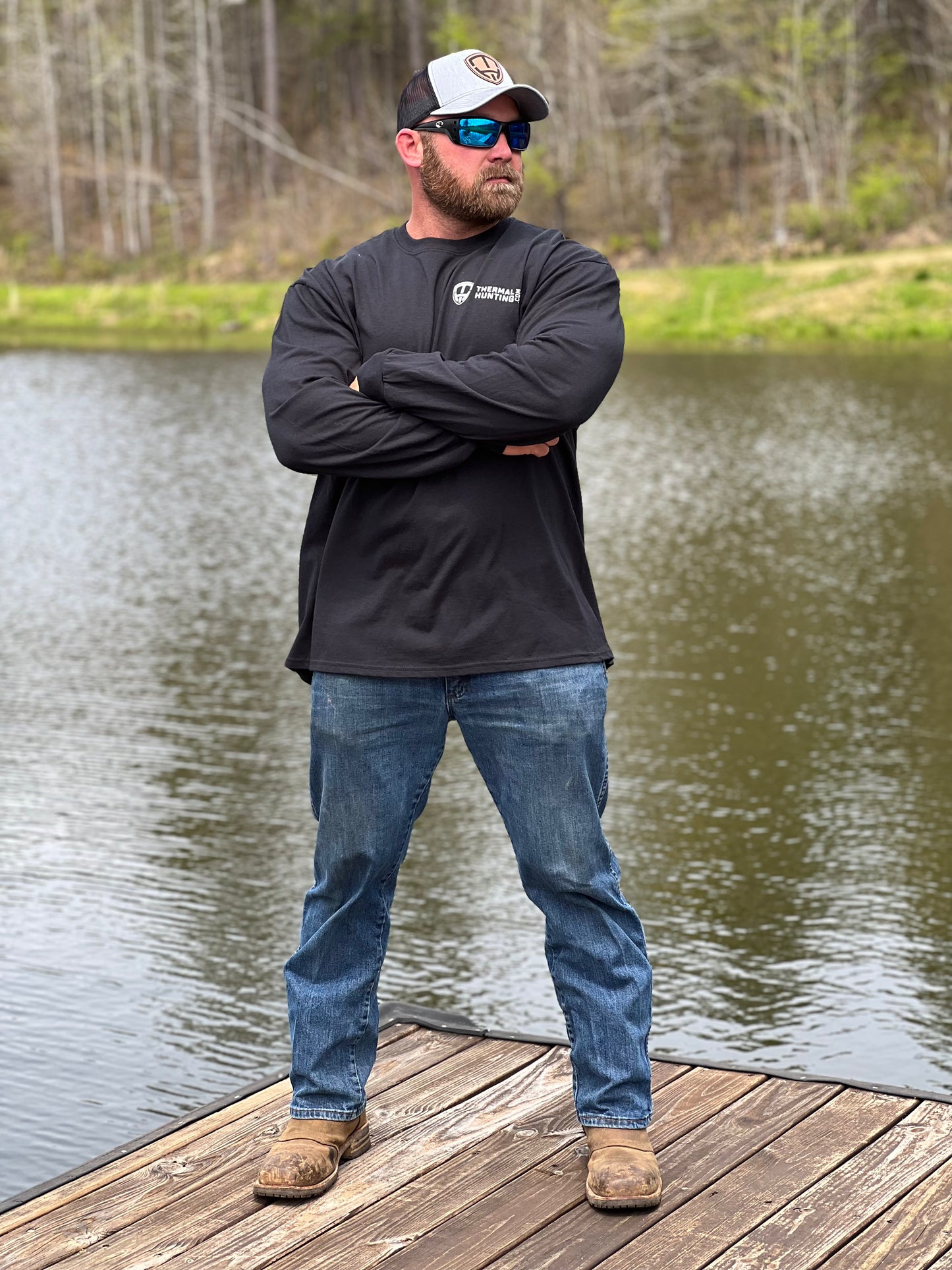 Long Sleeve Coyote Shirt - Black