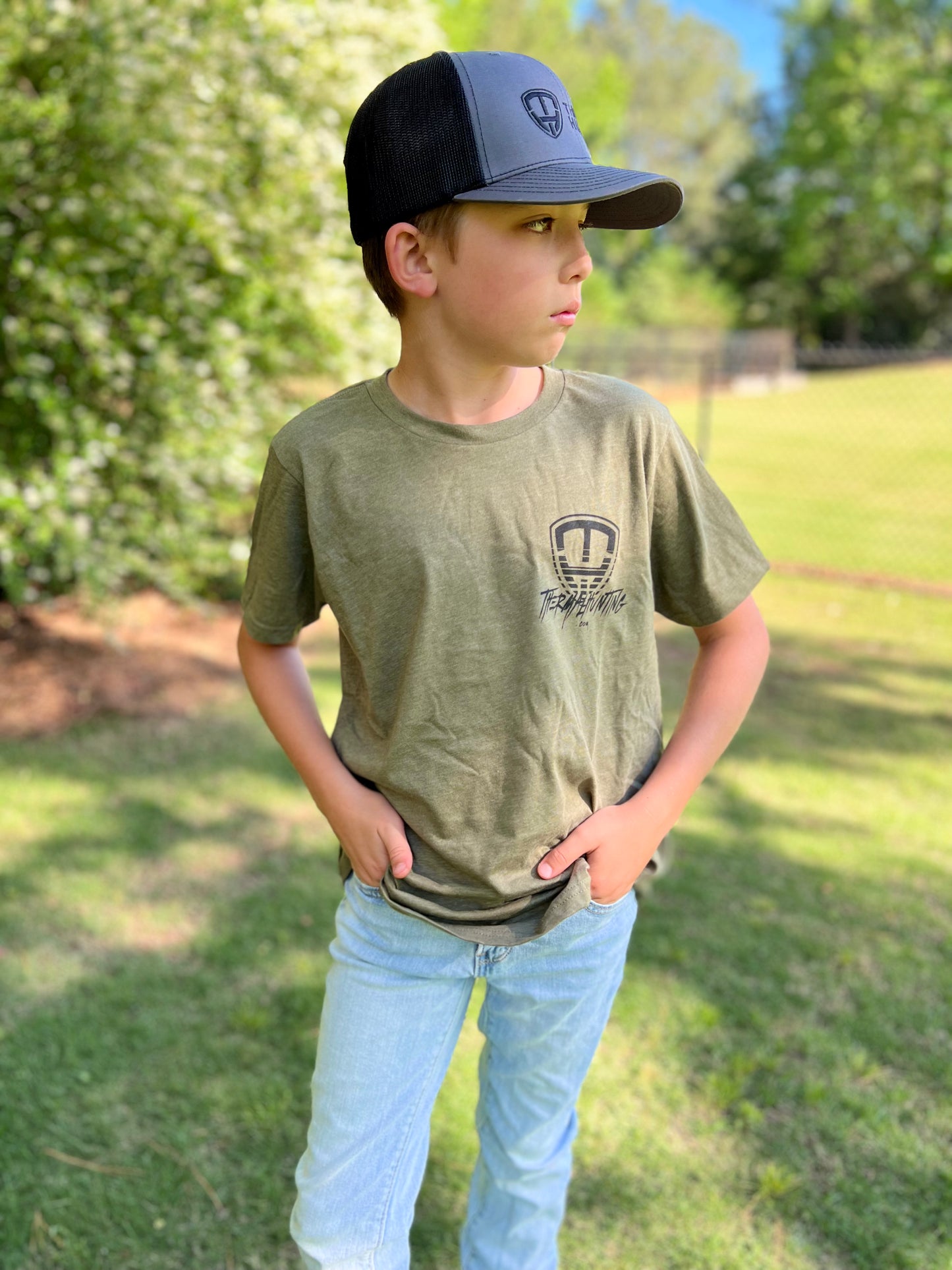 Youth Coyote Shirt - Military Green