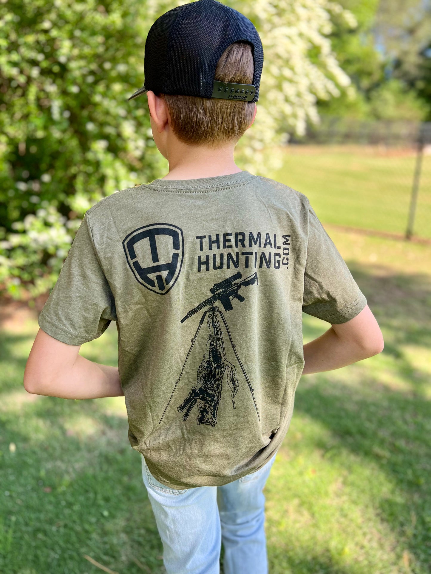 Youth Coyote Shirt - Military Green