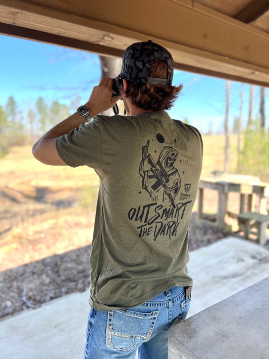 Outsmart the Dark Shirt - Military Green