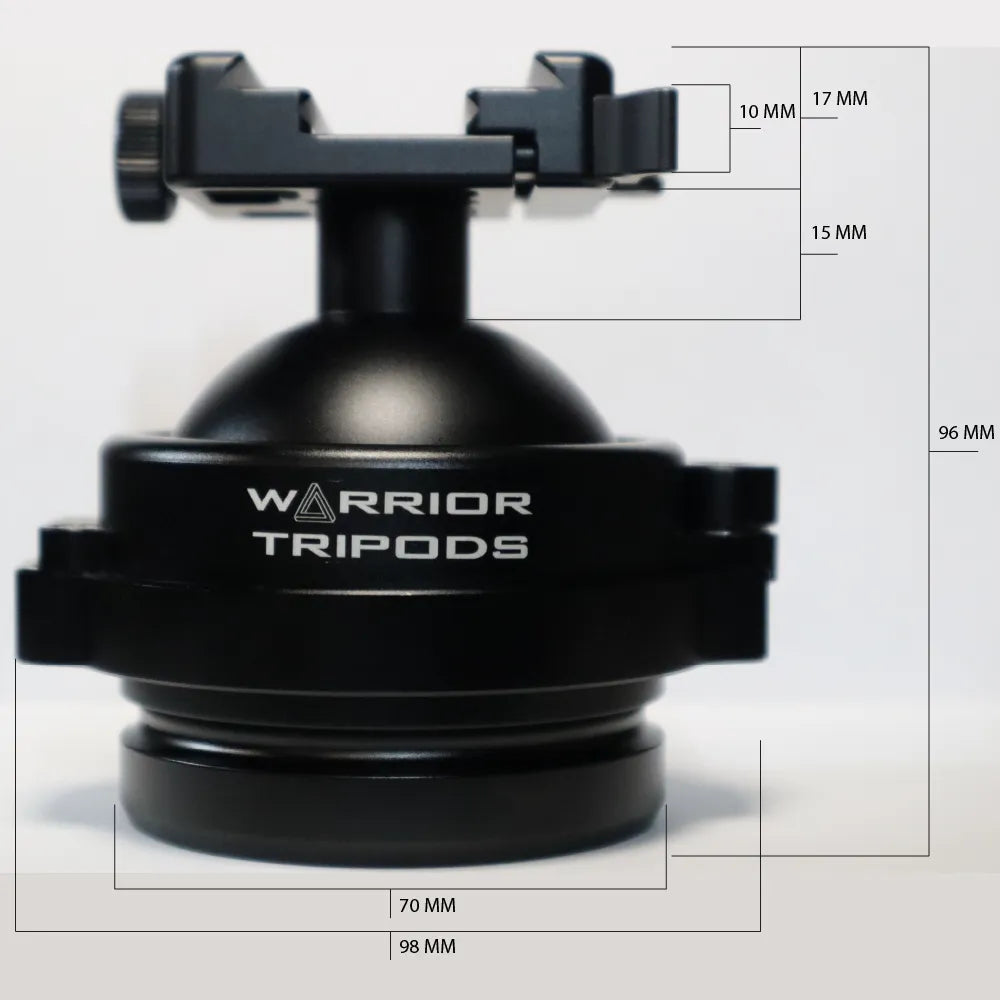 Warrior Tripods WT-65 Low Profile Ball Head