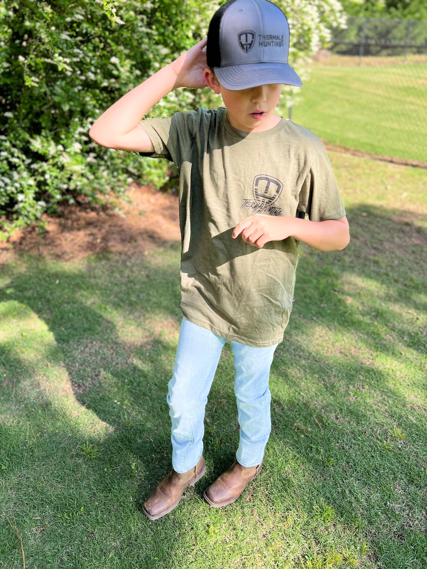 Youth Coyote Shirt - Military Green