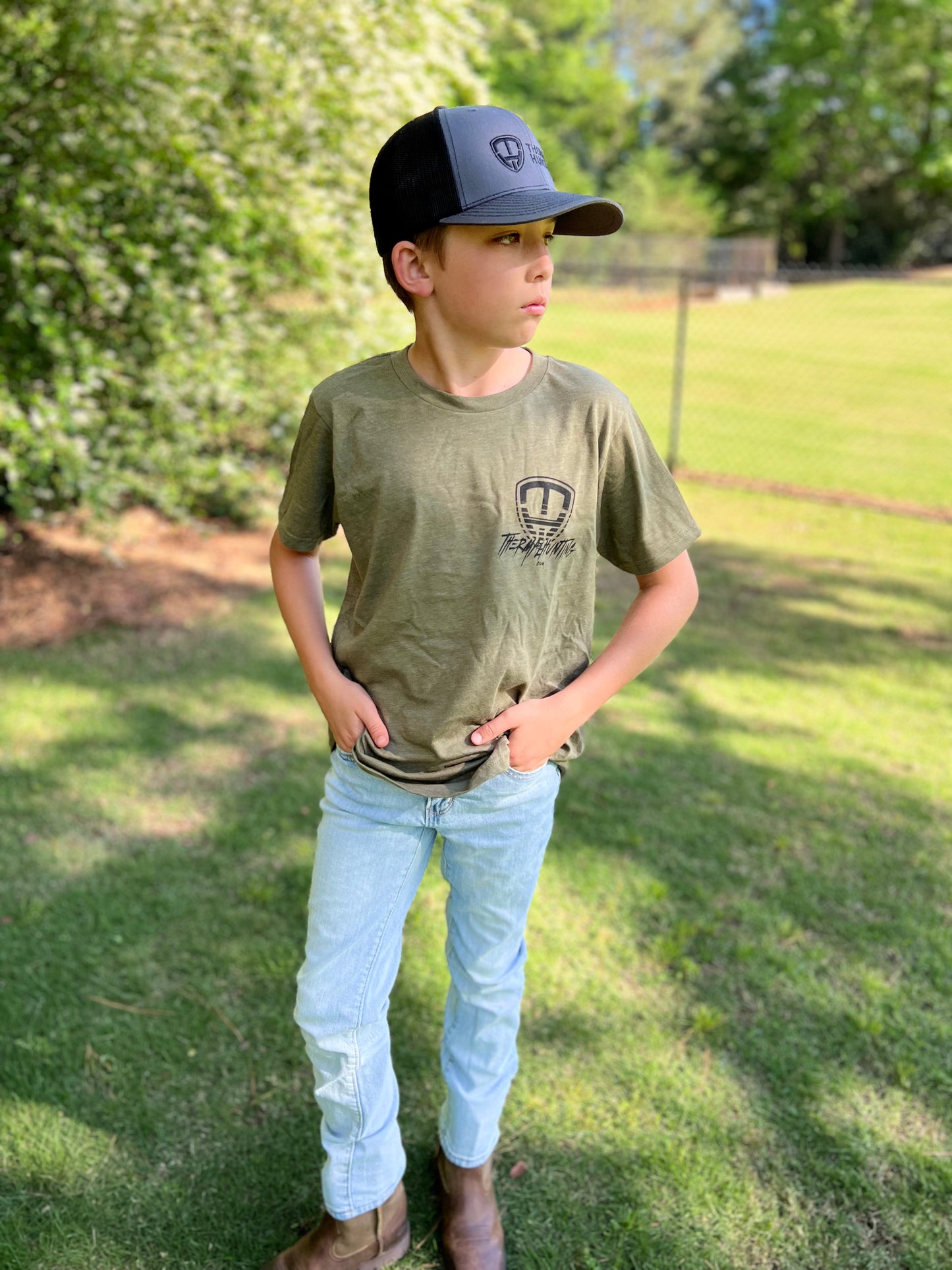 Youth Coyote Shirt - Military Green