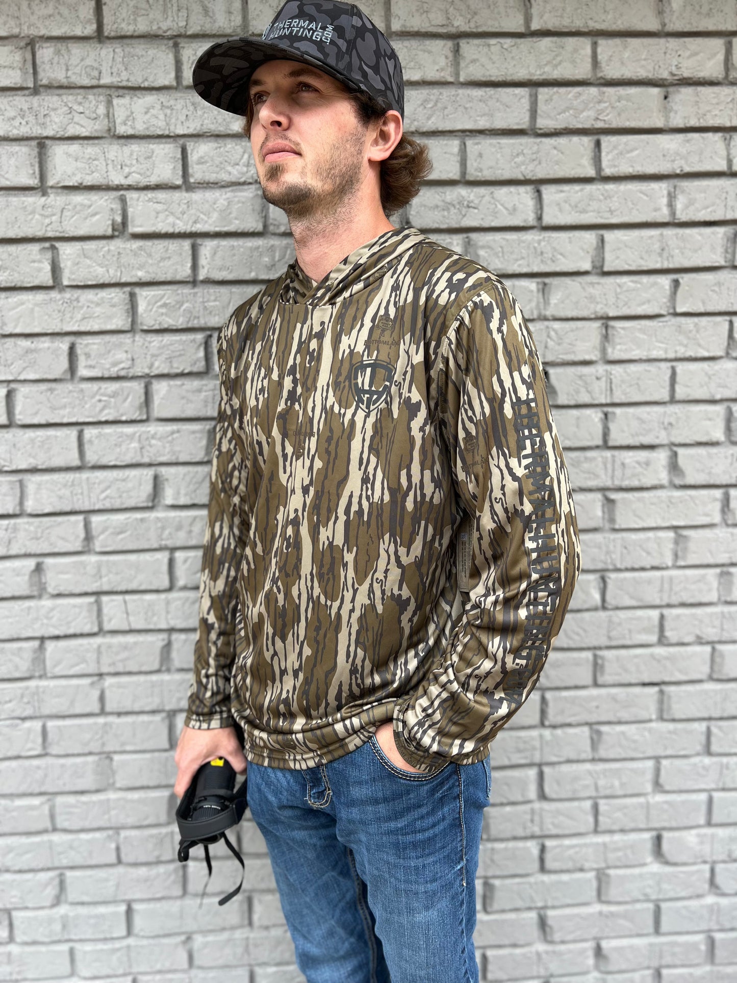 Mossy Oak Bottomland Camo Polyester Hoodie