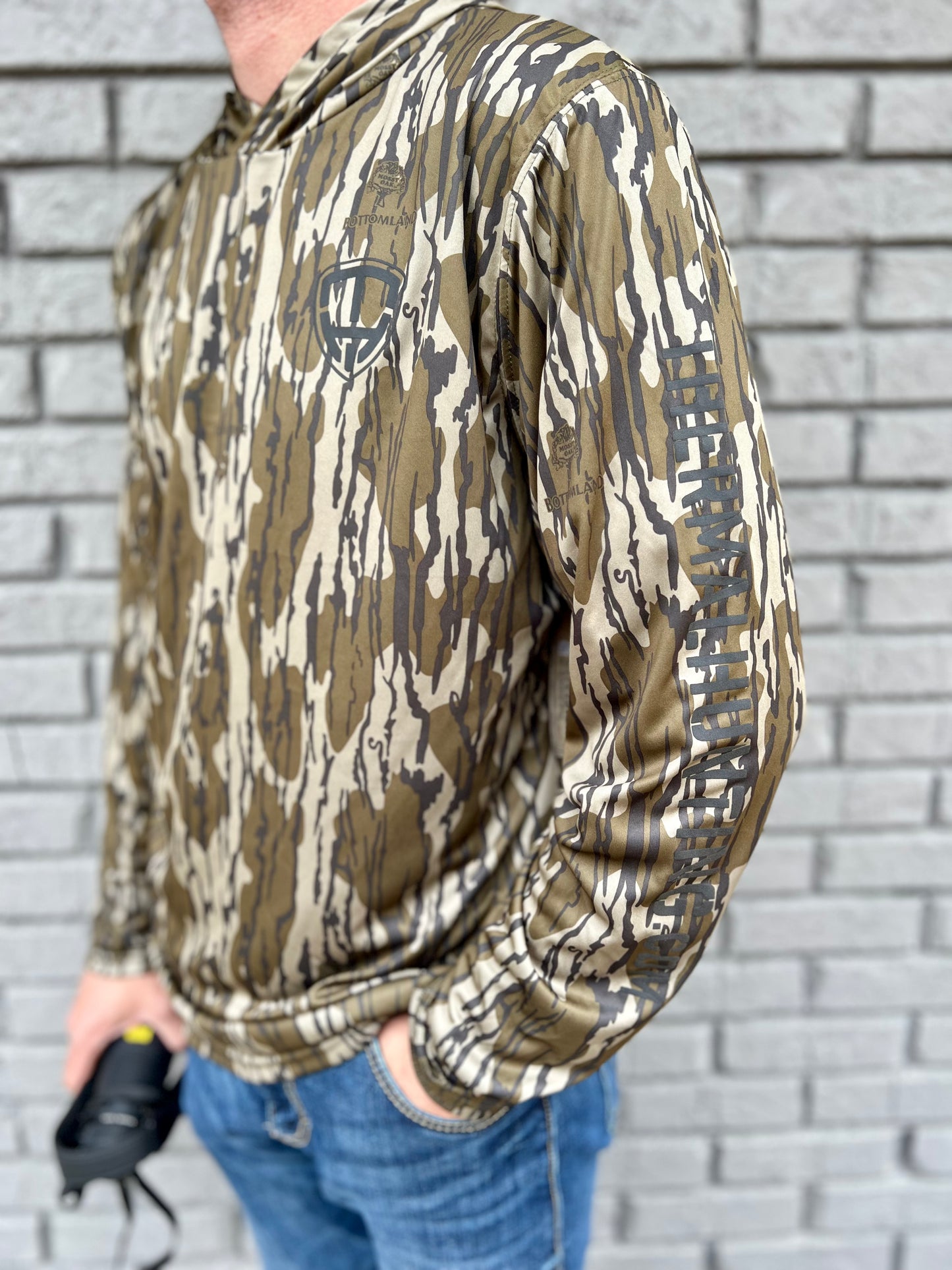 Mossy Oak Bottomland Camo Polyester Hoodie