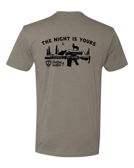 The Night Is Yours Shirt - Warm Grey