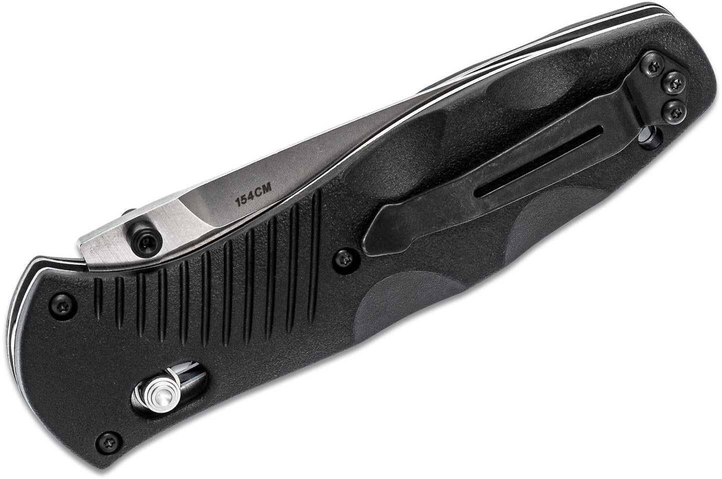 580 Barrage AXIS-Assisted Folding Knife 3.6" Satin Plain Blade, Black Valox Handles